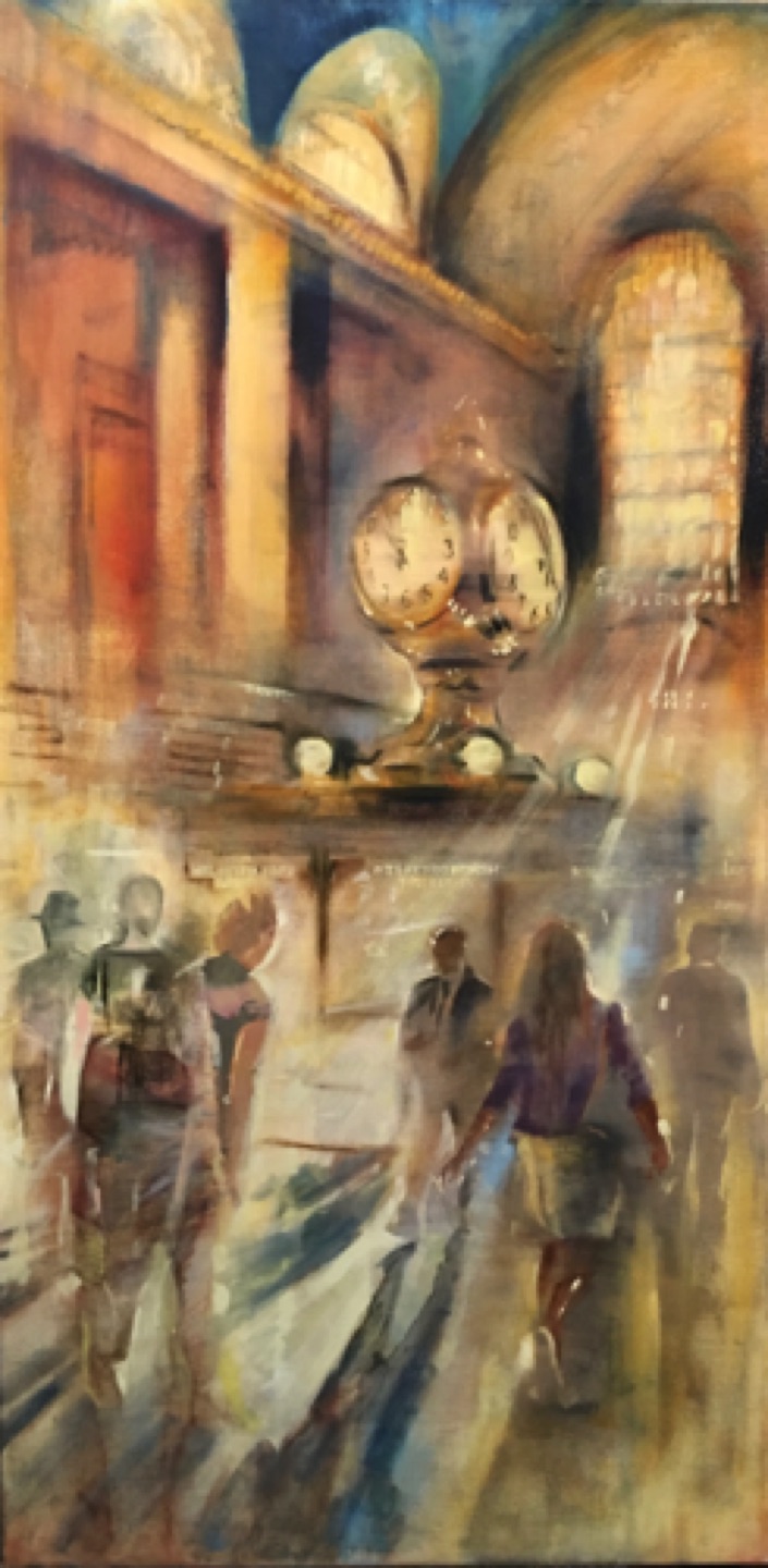 Gregg Chadwick
Rush of Time (Grand Central Terminal)
72"x36"oil on linen 2018
Private Collection, Los Angeles
